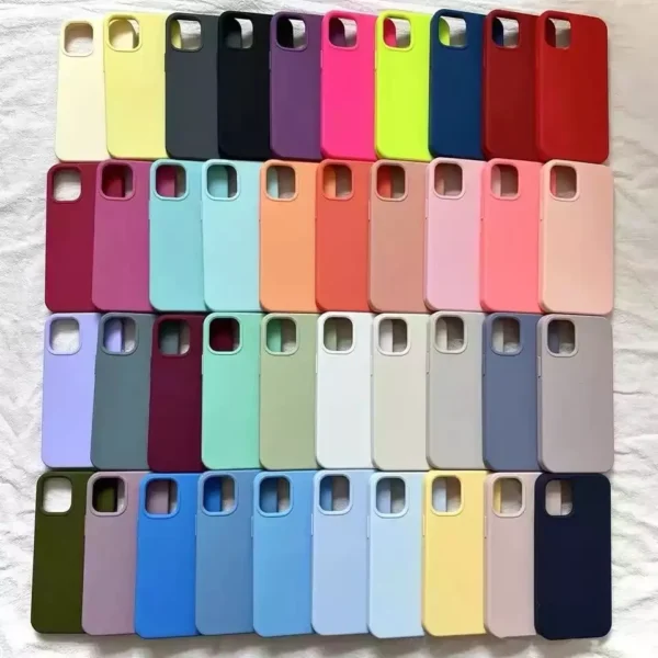 Medium Pallets (~80–100 units) Liquid Silicone Case For iPhone 13 12 11 Pro Max  Back Phone Cover